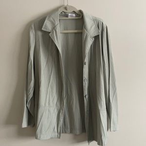 Pastel Green Cardigan/Layer Sz L